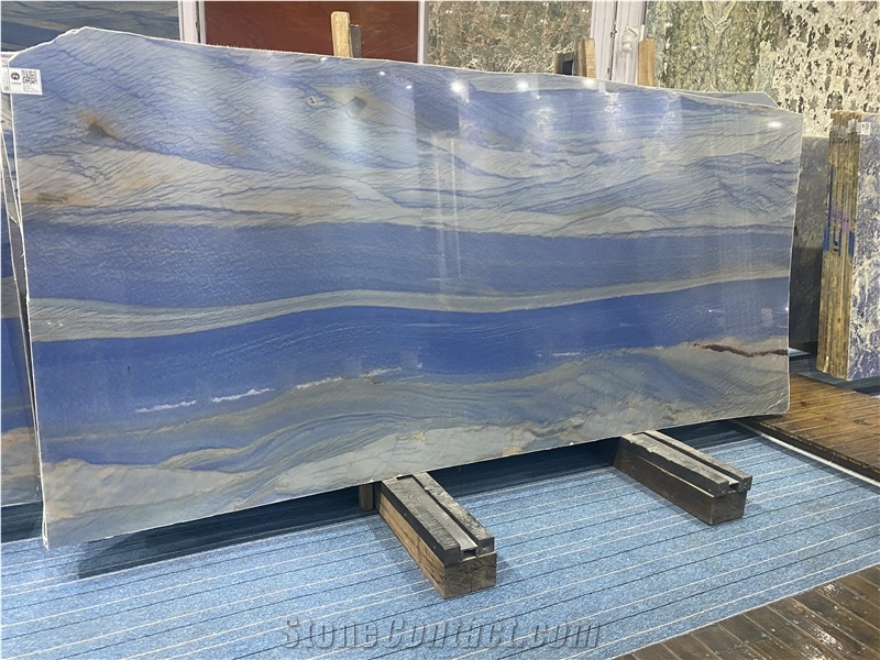 Brazil Blue Azul Macaubas Grand Skylight Quartzite Slabs