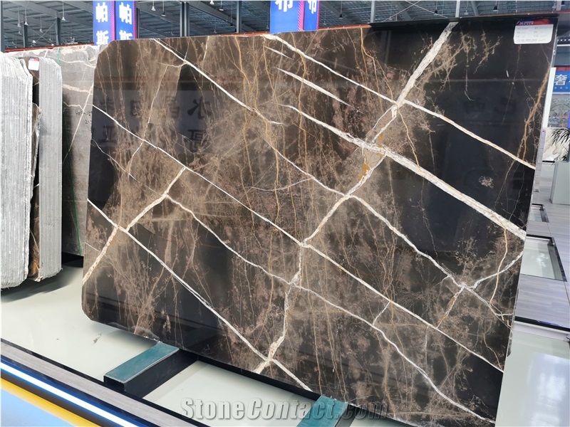 Brown Turkey Bronze Fantasy Marble Slabs For Wall And Floor