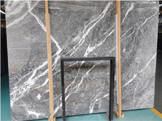 Cheap Polished Fantasy Grey Marble Slabs For Project