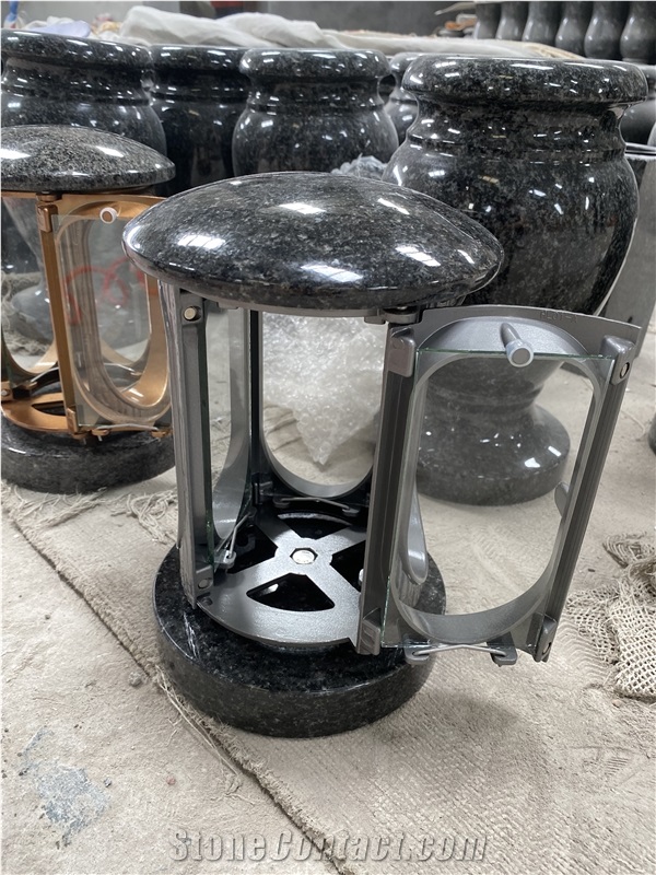 Granite Funeral Accessories Candle Lantern For Headstone