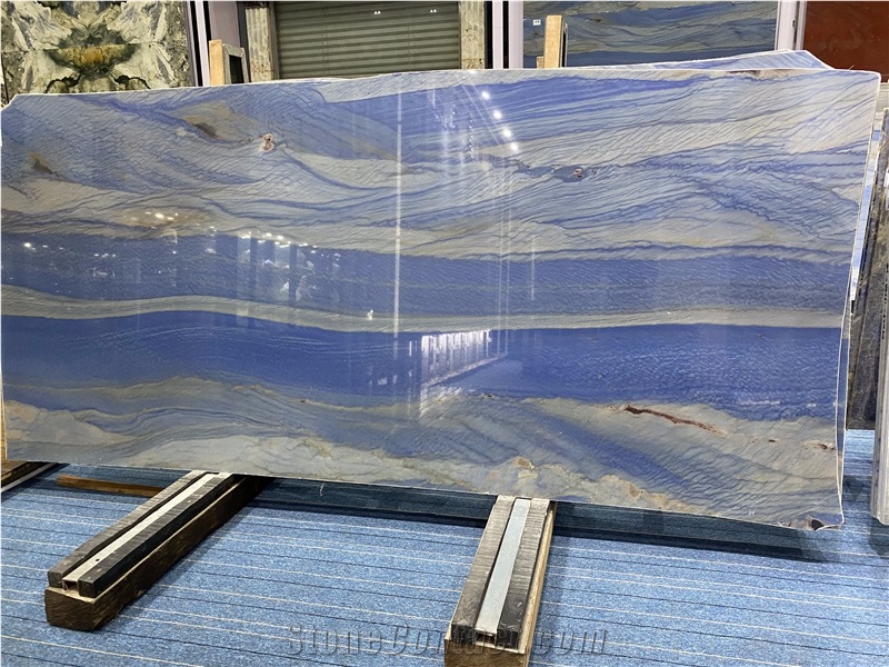 Hot Selling Blue  Brazil Azul Macaubas Quartzite Slabs