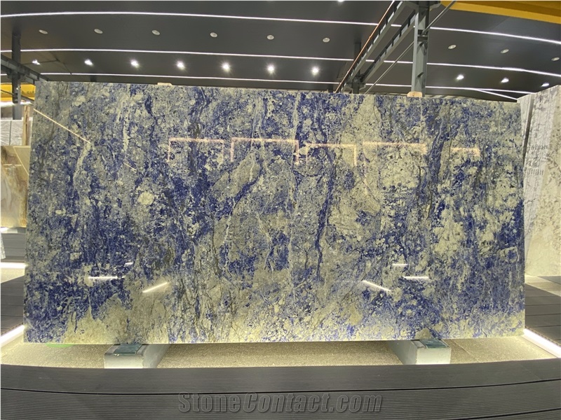 Luxurious Blue Sodalite Slabs For Home Decoration