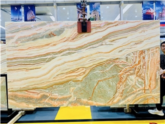 Translucent Multicolor Colorful Onyx Slabs For Project