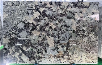 Backlit Exotic Granite Slabs Alaska Blue Granite