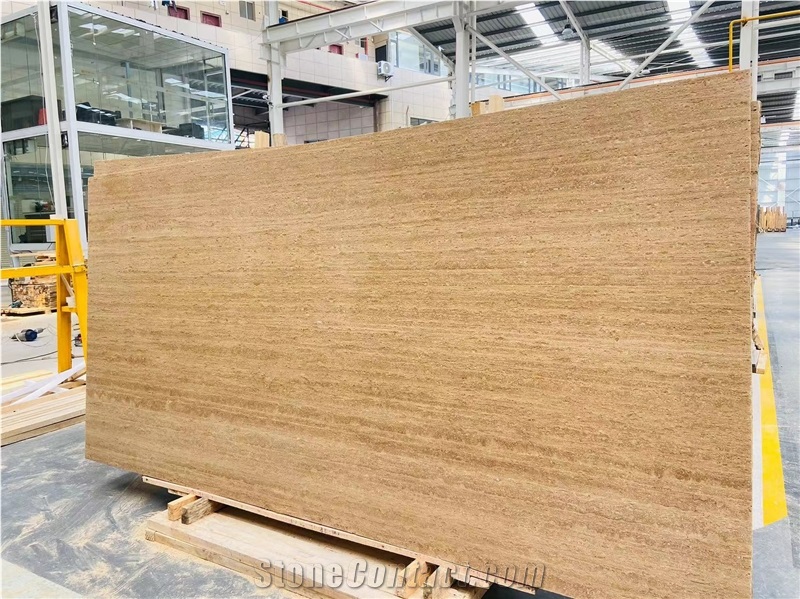 Beige Classic Travertine Slabs For Indoor And Outdoor Tile