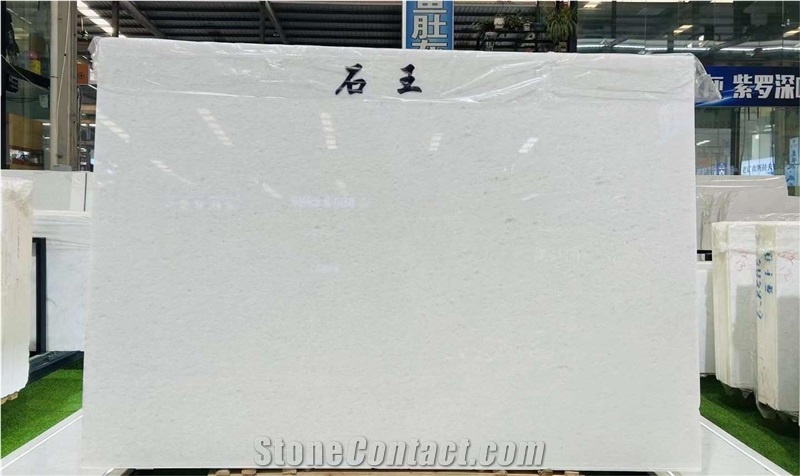 Crystal Pure White Marble Slab For Wall And Floor Tiles