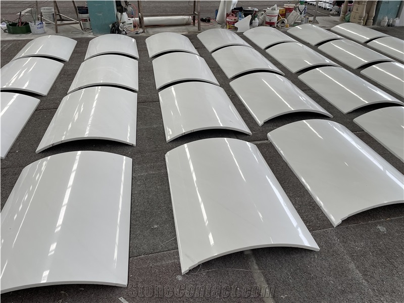 Sivec White Marble Hollow Column Panels