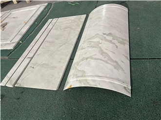 White Marble Desk Tops For Hotel Reception Counters