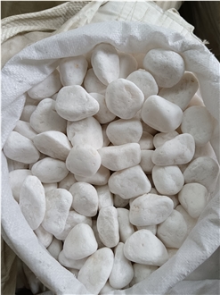 White Tumbled Pebble Stone