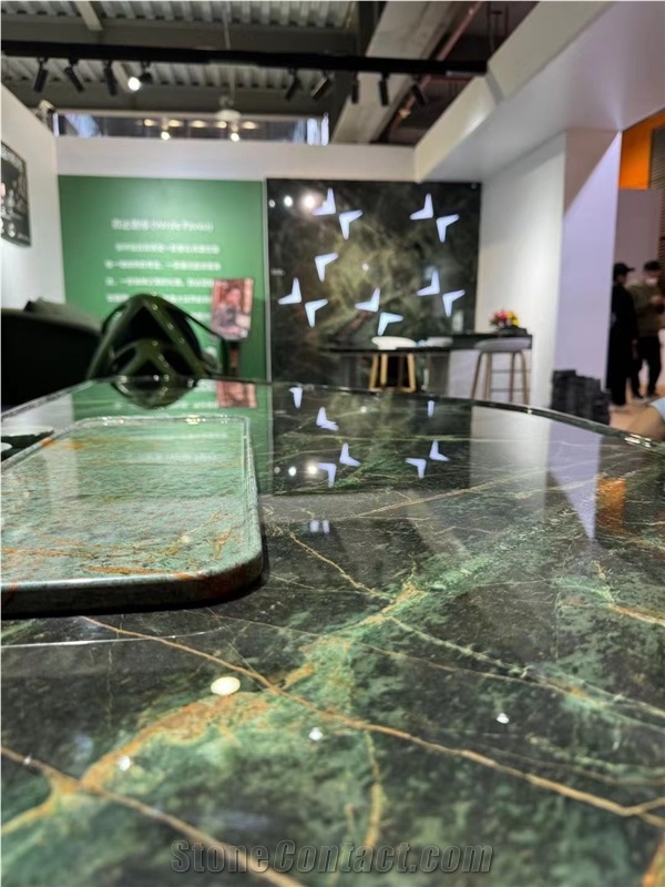 Royal Green Marble Slabs For Wall Decor