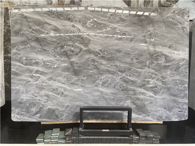 Silver Grey Marble Slabs For Flooring Tiles