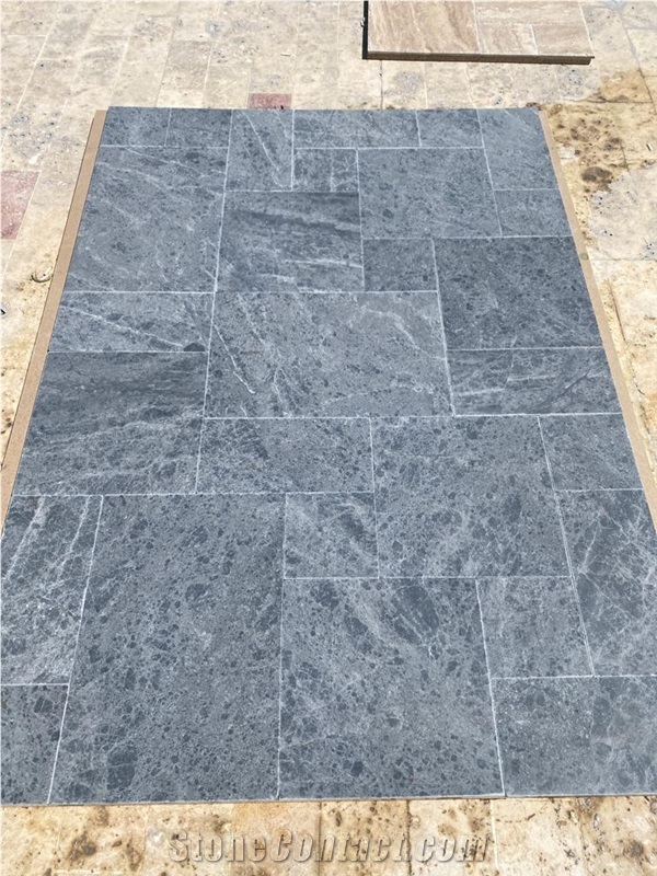 Bluestone Marble French Pattern Floor Tiles Set