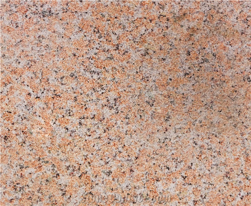 Maple Red Granite Slabs Sandblasted Surface