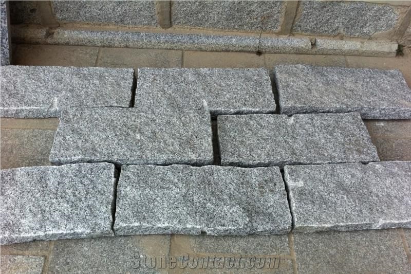 Gris Quintana Granite Pavers, Cobbles