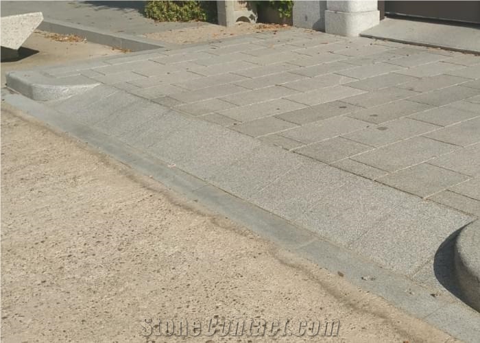 Gris Quintana Granite Pavers, Cobbles
