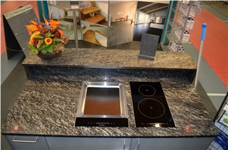Spectrus Grey Granite Kitchen Countertops