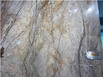 Silver Roots Marble, River Grey Marble Slabs And Tiles