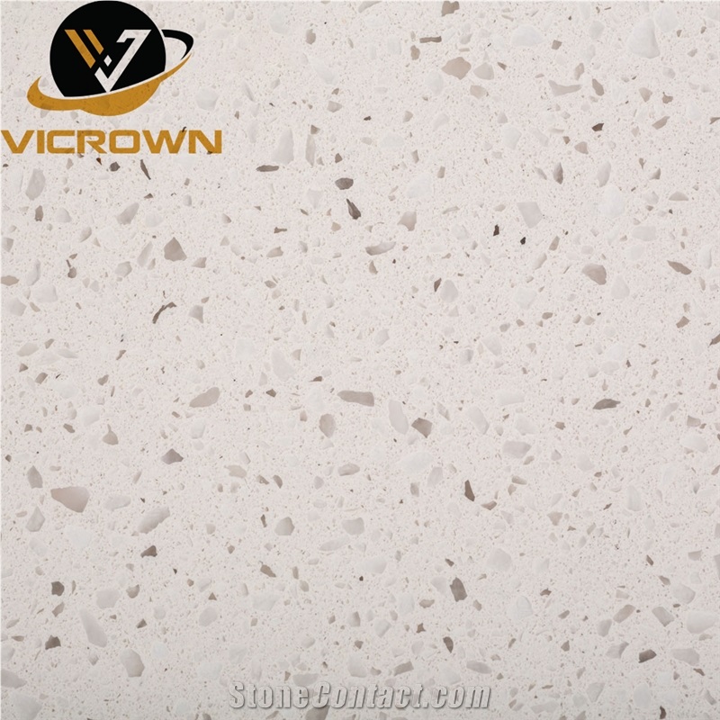 Vicrown VQ 210 - Ice White Quartz Slabs