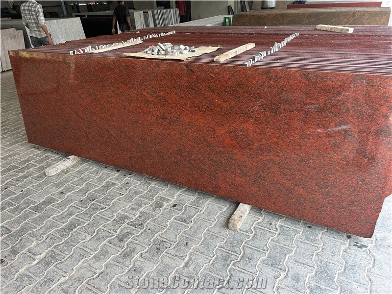 Red Purperry Granite Cutter Slabs