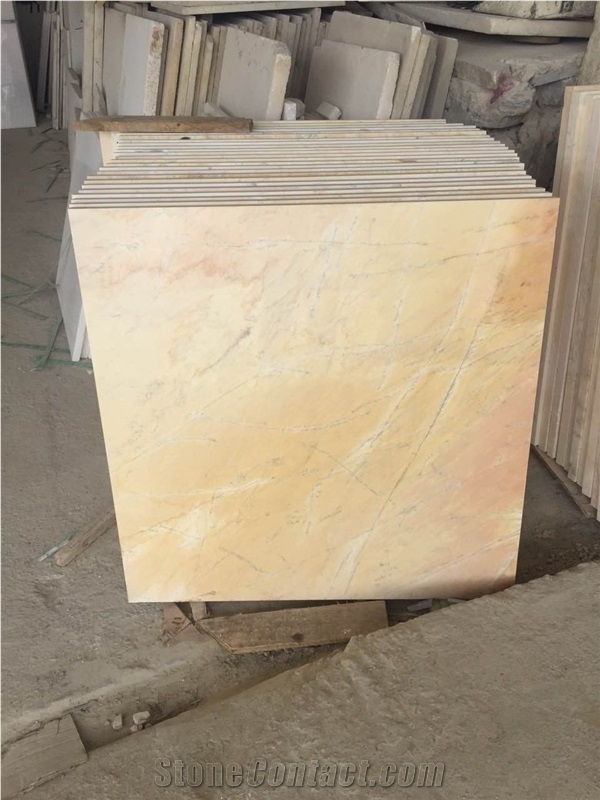 Silk Yellow Marble Tiles