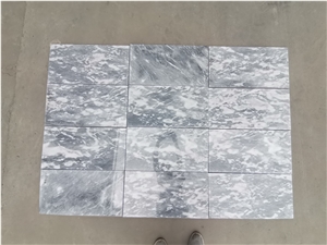 Chinese Cloudy Grey Marble Slabs / Tiles For Interior Decor