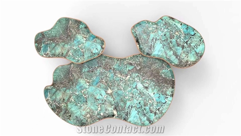 Amazon Green Quartzite Polished Table Top