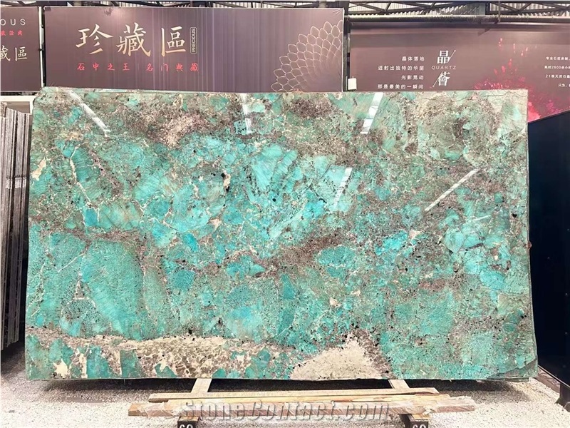 Amazon Green Quartzite Polished Table Top