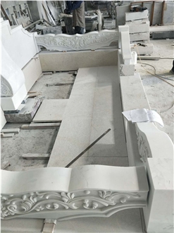 White Marble Monumental Border