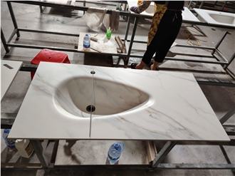 Sintered Stone Hot-Bent Integrated Artificial Stone Basin