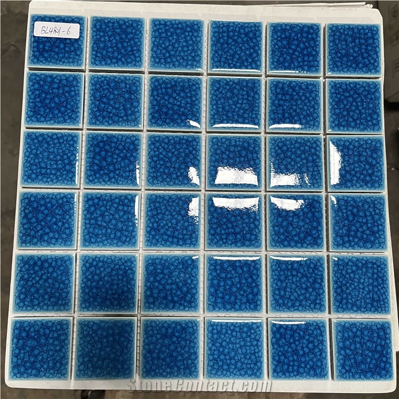 Swimming Pool Decoration Glass Mosaic Tile Pattern Mosaic