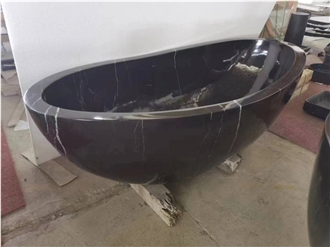 Freestanding Soaking Oval Shape Bathtub