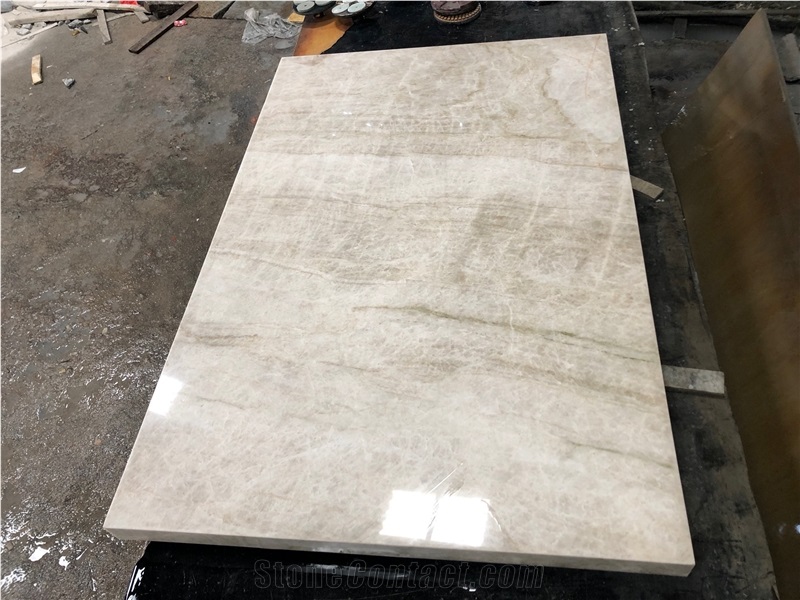 Taj Mahal Quartzite Kitchen Island Countertop