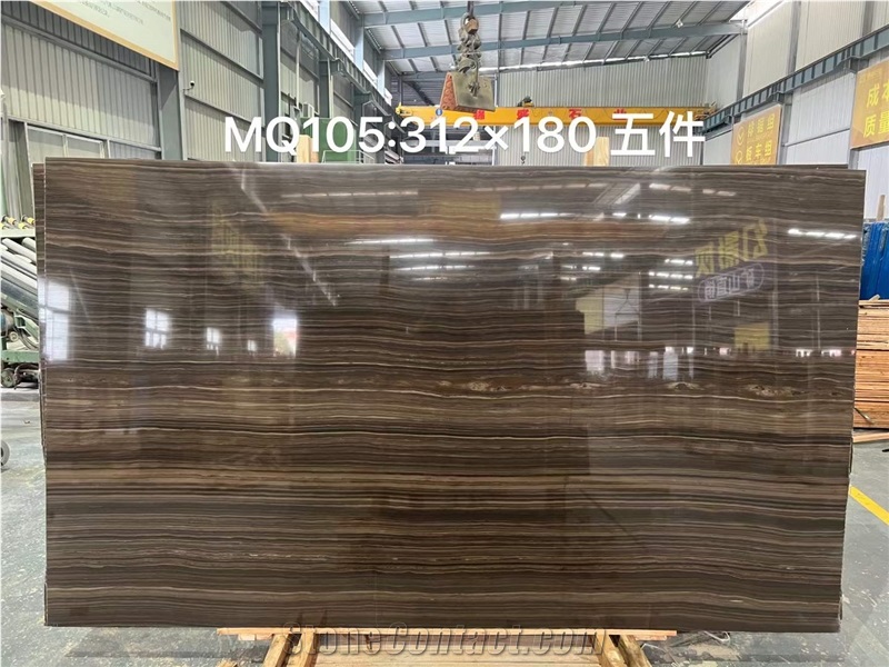 Eramosa Brown Marble Tobacco Brown Obama Wood Marble Slabs