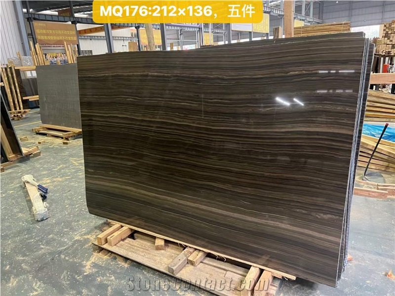 Eramosa Brown Marble Tobacco Brown Obama Wood Marble Slabs