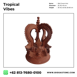 Terracotta Ornaments - Bali Hut Roof Crown