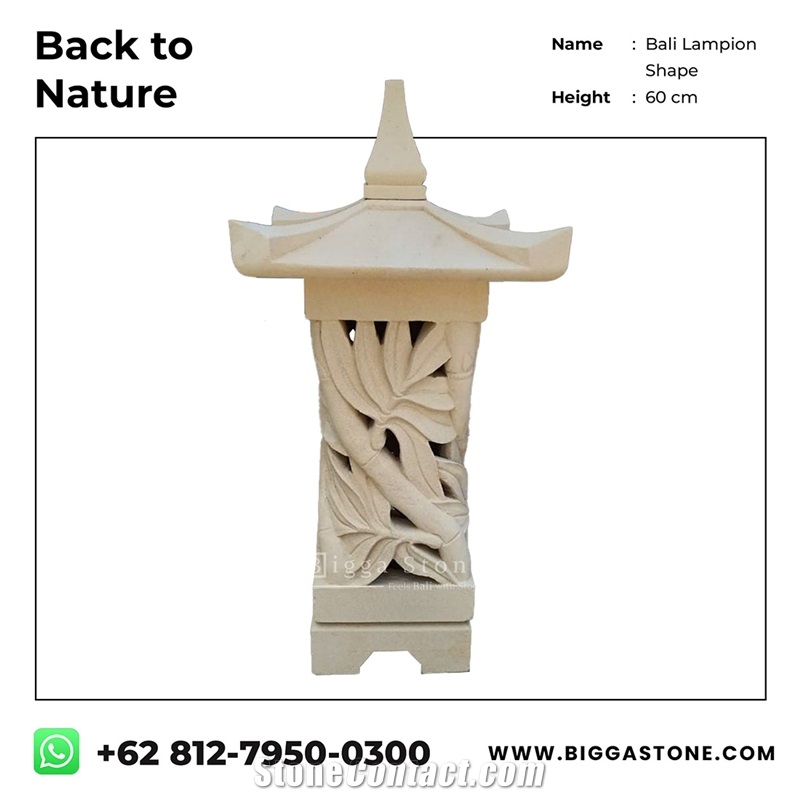 Bali Stone Japanese Lantern