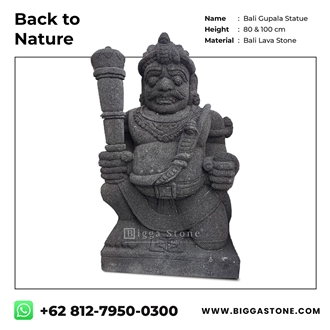 Raden Gupala Lava Stone Statue