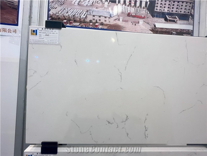 Carrara C Quartz Slab