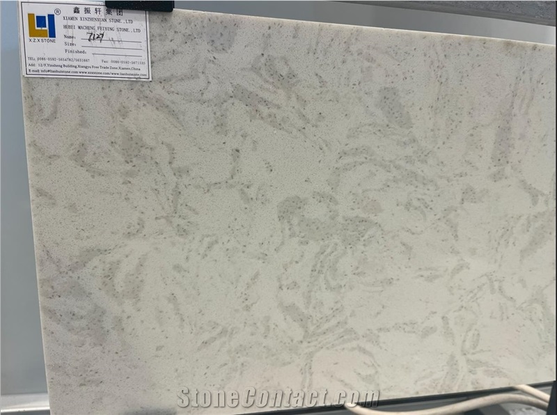 Carrara Mist Quartz Slab