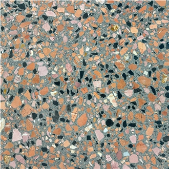 Ceppo Black Red Terrazzo