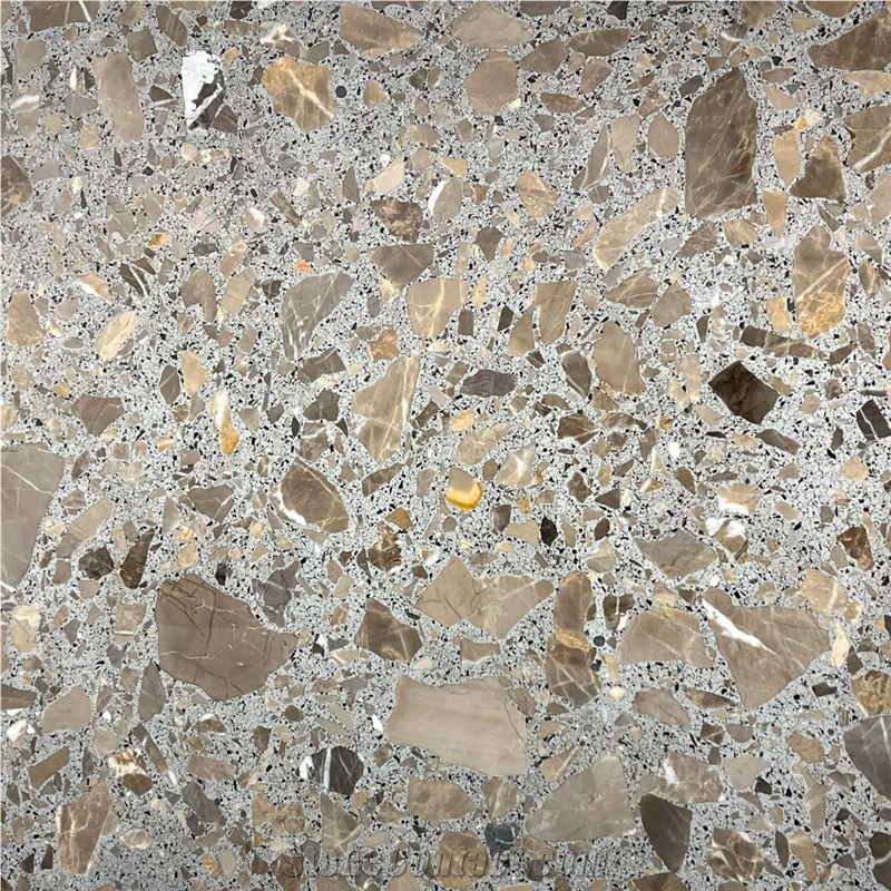 Ceppo Gray Caramel Terrazzo importance=