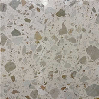 Crisp Beige Terrazzo