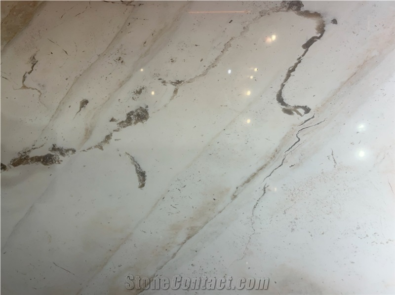 Lugga White Marble Slab