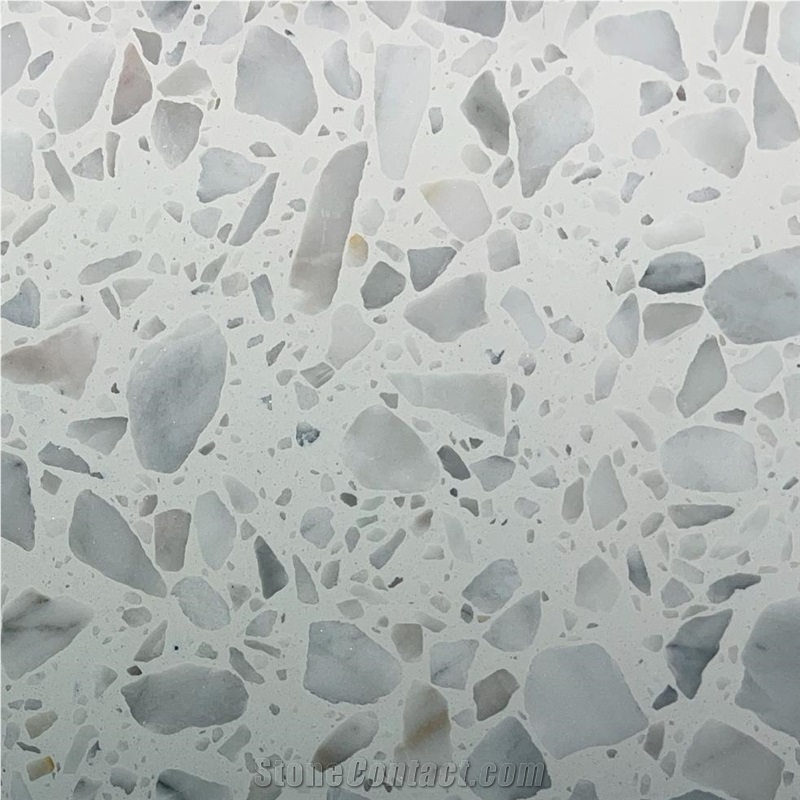 Pearl White Terrazzo Tile
