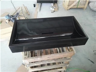 Black Marble Rectangular Wash Basin