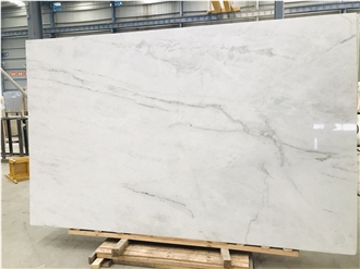 Calacatta Amber White Marble Polished Slabs Tiles
