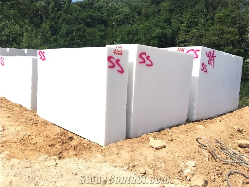 Hanphar - Crystal White Marble Block, Viet Nam Marble Stone