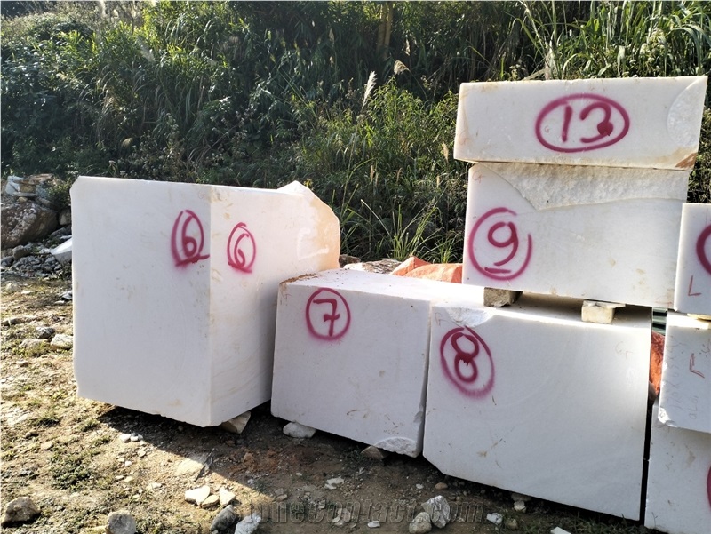 Vietnam White Marble Block, Viet Nam White Marble, Hanphar