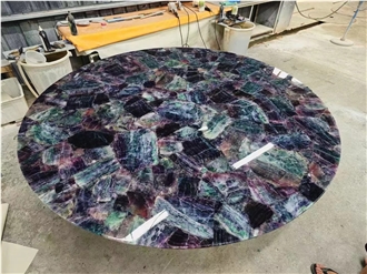 Amethyst Purple Semiprecious Stone Table Tops