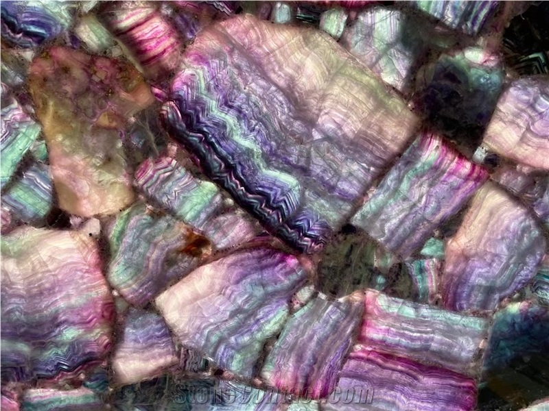 Amethyst Purple Semiprecious Stone Table Tops